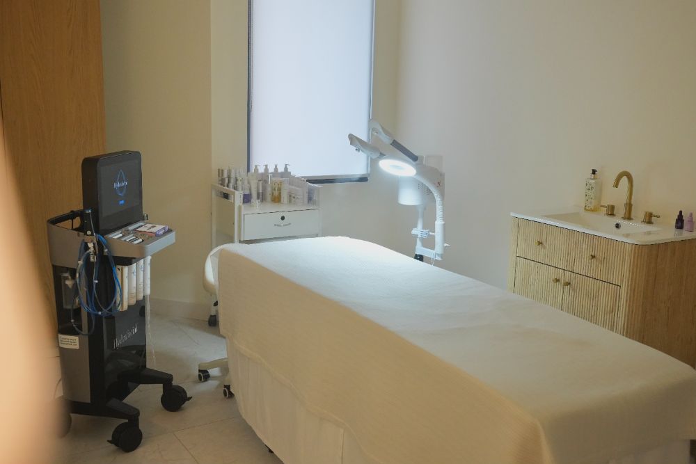 PRP treatment in progress